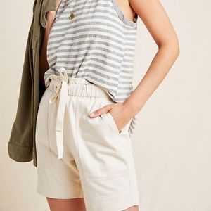NWT Anthropologie Pascale Paperbag-Waisted Shorts